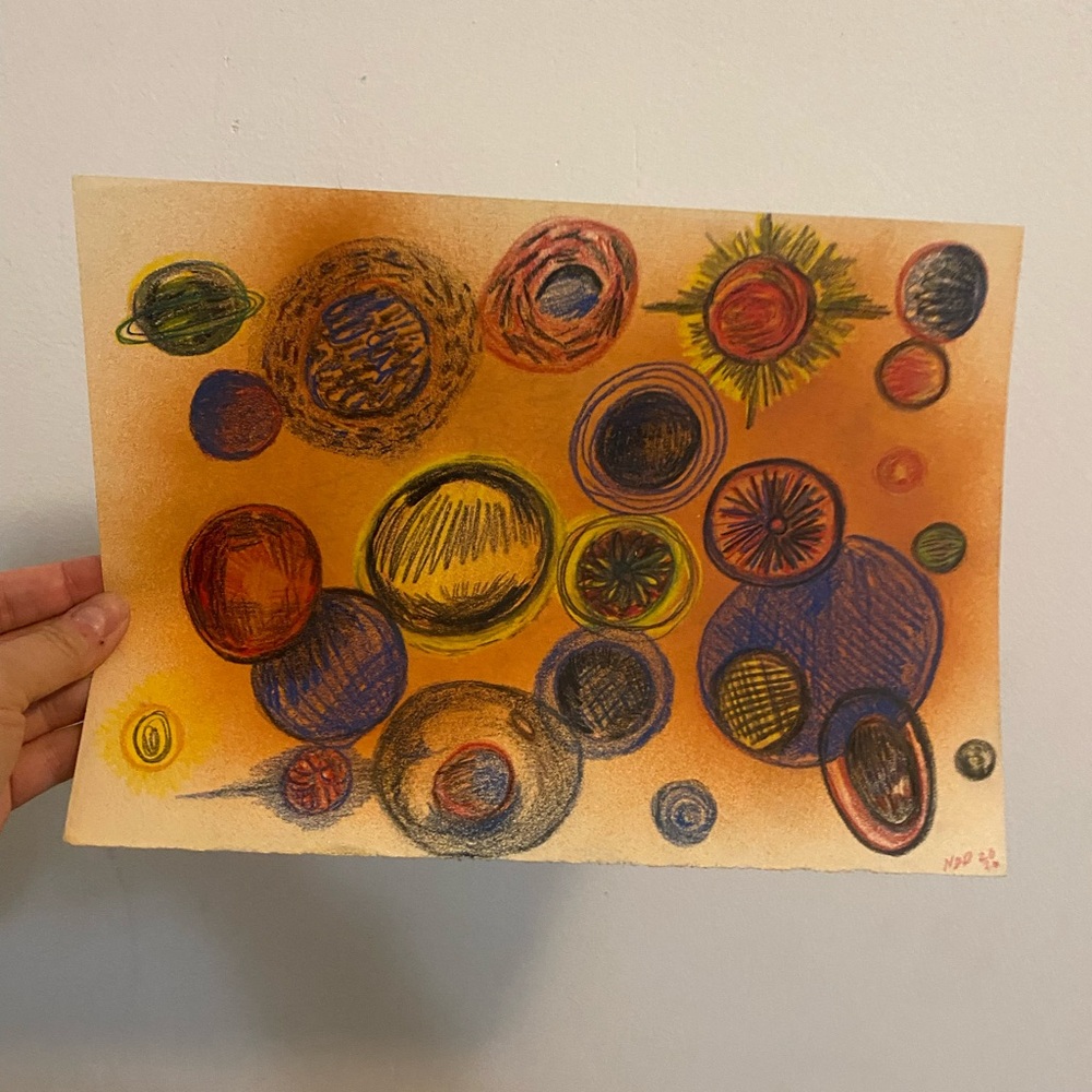 Abstract Art Print with Vibrant Colors